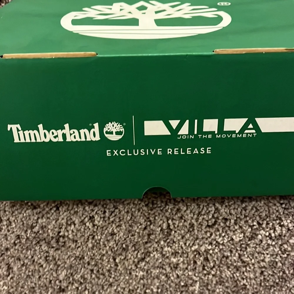 Timberland x Villa 6” Premium WPBT bright green Boots Boys size 6.5 Junior Youth